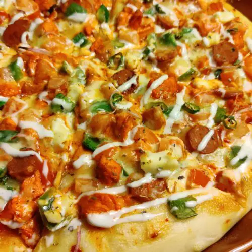 chicken tikka pizza