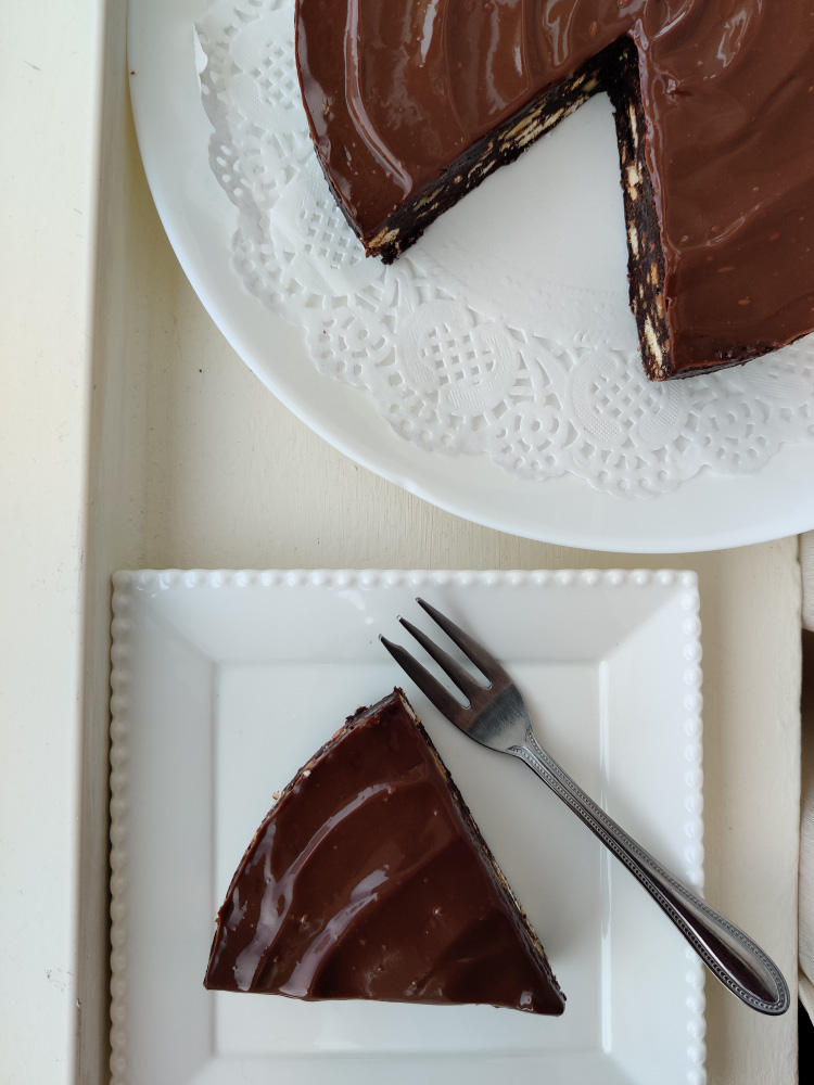 Dark Chocolate Biscuit Cake