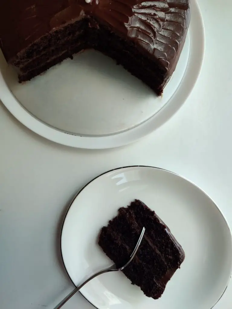 dark chocolate cake