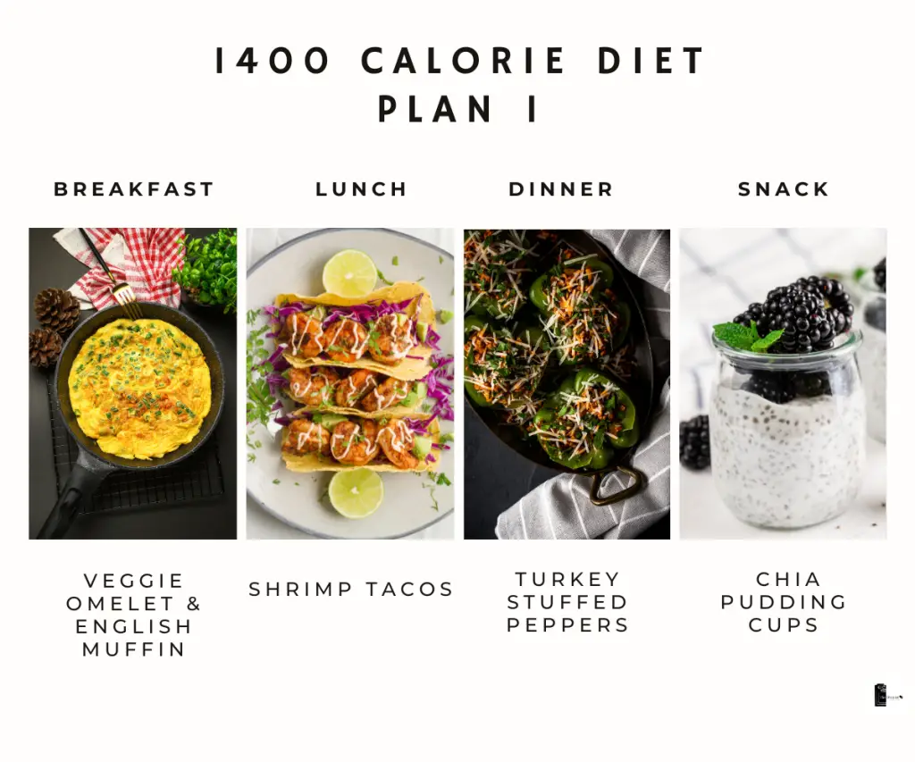 1400 calorie diet plan menu