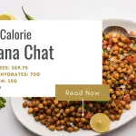 low calorie chana chat