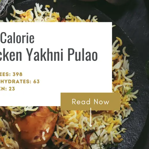 low calorie chicken yakhni pulao