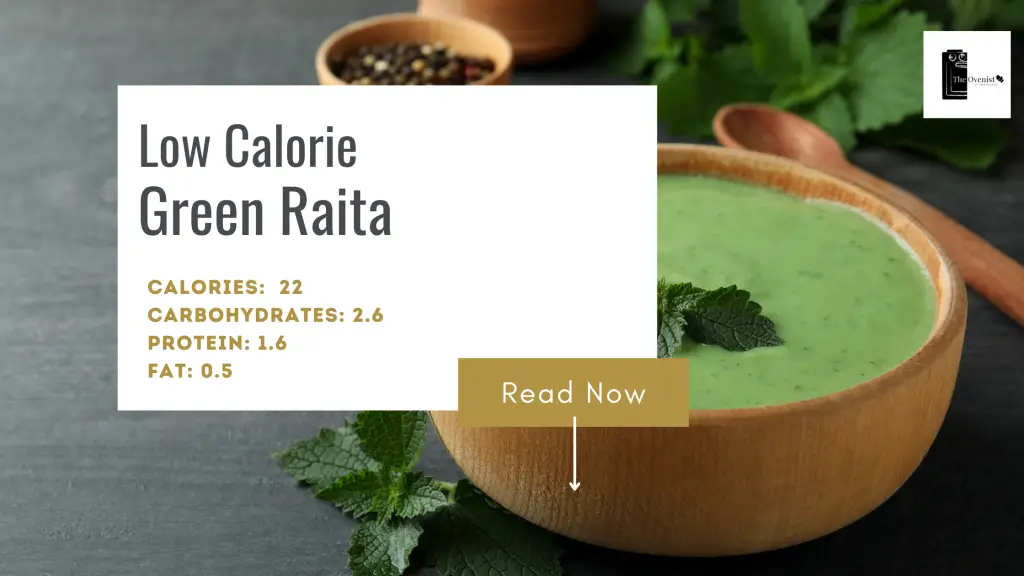 low calorie green raita