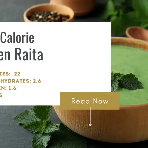 low calorie green raita