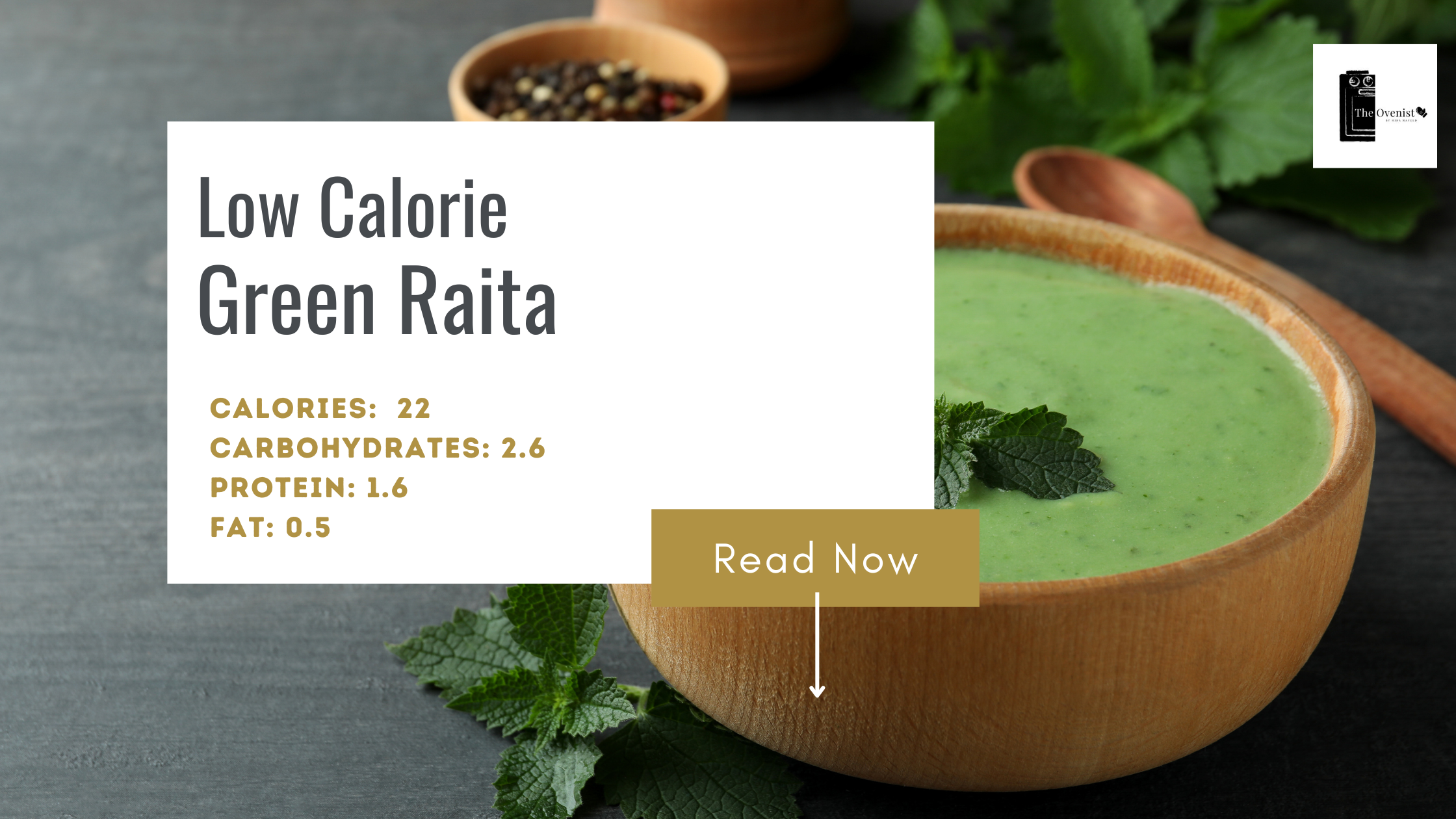 Low Calorie Green Raita
