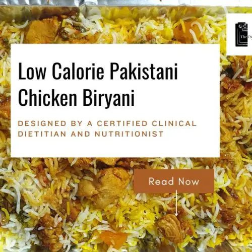 low calorie pakistani chicken biryani