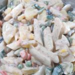 low calorie pasta and veggie salad
