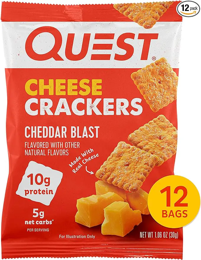 quest nutrition cheese crackers high protein snack