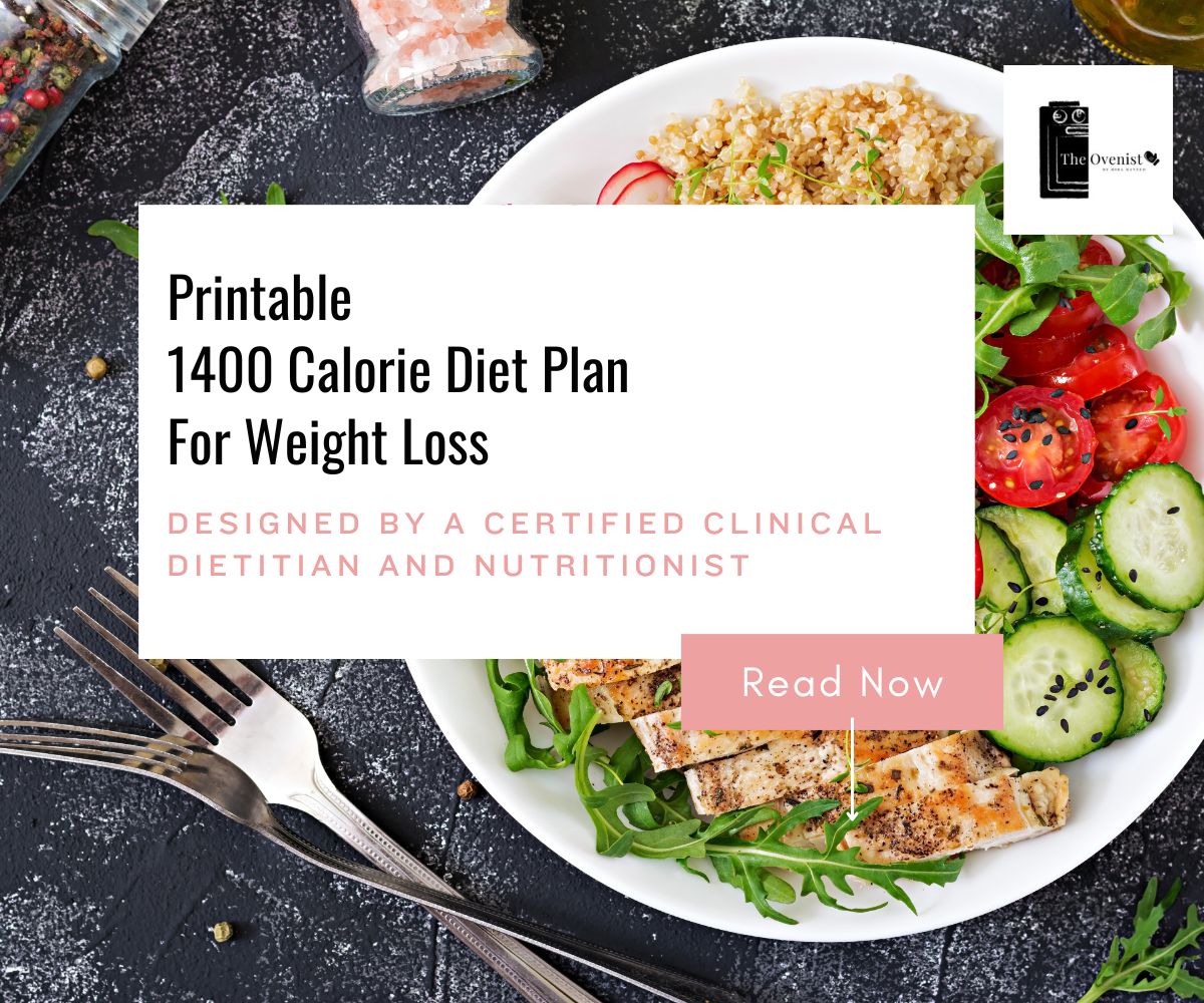 1400 Calorie Meal Plan PDF | 7-Day High Protein Printable Plan
