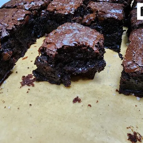 dark brown sugar brownies with coffee and brown butter