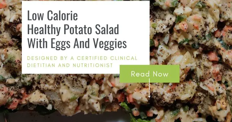 Healthy Potato Salad With Eggs & Veggies | Low Calorie