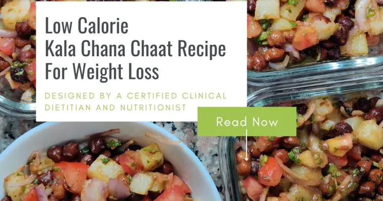 Kala Chana Chaat | Low Calorie Black Chana For Weight Loss
